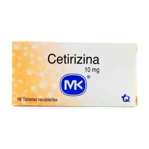 CETIRIZINA 10 MG 10 TABLETAS MK CETIRIZINA