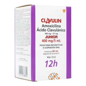 CLAVULIN JUNIOR 400 MG/5 ML 60 ML (A) AMOXICILINA+ACIDO CLAVULANICO