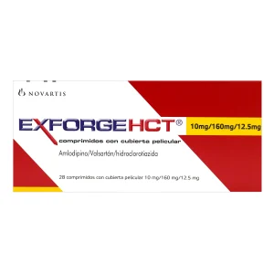 EXFORGE HCT 10 MG/160 MG/ 12.5MG 28COMP(A)(M) VALSARTAN-AMLODIPINO-HIROCLOROTIAZIDA