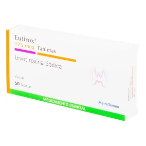 Tienda 8 EUTIROX 175 MCG 50 TABLETAS (M) LEVOTIROXINA SODICA