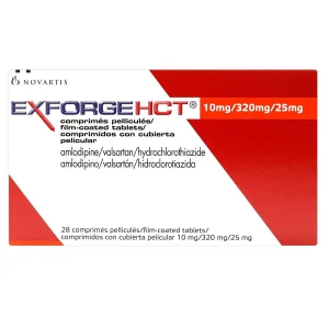 EXFORGE HCT 10 MG/320 MG/25 MG 28 COMP. VALSARTAN-AMLODIPINO-HIROCLOROTIAZIDA