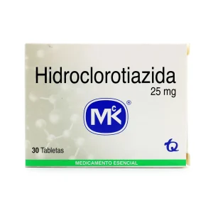 Tienda 18 HIDROCLOROTIAZIDA 25 MG 30 TBS MK