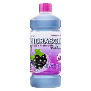 HIDRASOL 60 ZINC UVA 500 ML SU.ORAL ICOM SODIO-POTACIO-CALCIO-MAGNESIO.