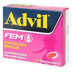 ADVIL FEM 20 (IBUPR-CAFEI) TABLETAS IBUPROFEN