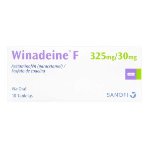 WINADEINE F 325/30 MG 10 TABLETAS ACETAMINOFEN+CODEINA
