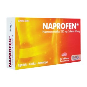 Tienda 28 NAPROFEN 220 MG 10 TABLETAS