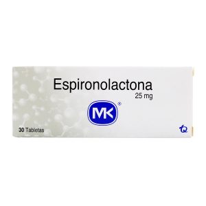 ESPIRONOLACTONA 25 MG 30 TABLETAS MK