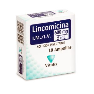 LINCOMICINA 600 MG/2 ML X 10 AMP VITALIS
