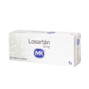 LOSARTAN 50 MG 30 TABLETAS MK