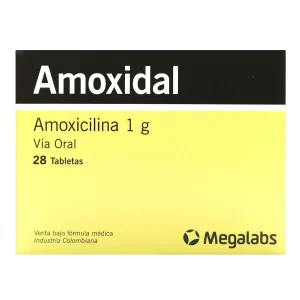 AMOXIDAL 1 GRAMO 28 TABLETAS(PAE)