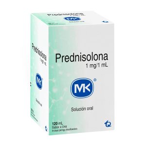 PREDNISOLONA 1MG/ML JBE UVA+DOS 120ML MK