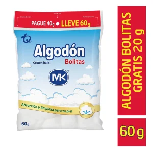 Tienda 5 ALGODON MK POMOS BOLSA 40 GRA GRAT 20 GR