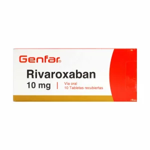 RIVAROXABAN 10 MG 10 TBS GF