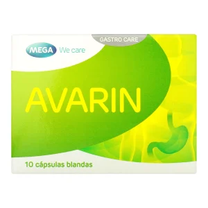 AVARIN 300 MG/60 MG 10 CAPS SIMETICONA
