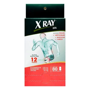 X RAY DOL 80 TABLETAS (SF) ACETAMINOFEN+NAPROXENO SODICO+CAFEINA