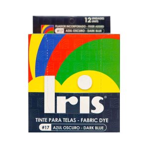 TINTE IRIS 17 AZUL OSCURO 9 GR 12 UDS TINTES PARA ROPA