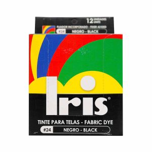 TINTE IRIS 24 NEGRO 9 GR 12 UDS TINTES PARA ROPA