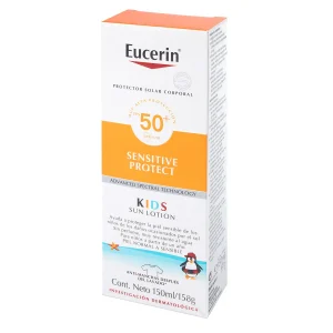 EUCERIN SOLAR SUN NINOS FPS 50 200 ML BLOQUEADORES
