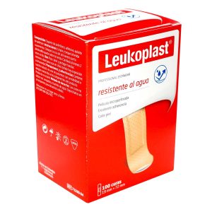 CURAS LEUKOPLAST PIEL RESIST.AGUA 100 UDS