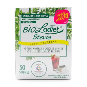 Tienda 21 STEVIA BIOLADIET 50 SBS LA +20 SOBRES EDULCOLORANTES