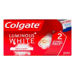 2 CRE.DEN.COLGATE LUMIN.WHITE 75 ECO.PAC CREMAS