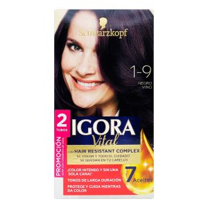IGORA VITAL KIT 1-9 PROM.2TUB NEGRO VINO TINTES