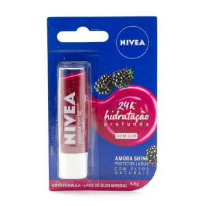 PROT.LABIAL NIVEA BLACKBERRY SHINE MORA PROTECTORES LABIALES