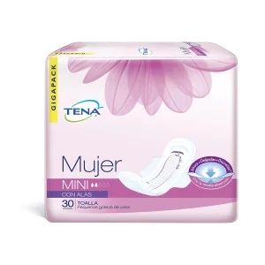 TOA.TENA MUJER MINI ALAS 30 UDS