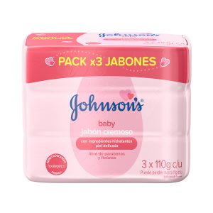 3 JABON JJ BABY HUMECTANTE 110 GR  JABONES