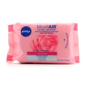TOA.DESMAQ.MICELAR NIVEA FACIAL ROSAS DESMAQUILLADORES