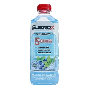 SUEROX BEBIDA HIDRATANTE ENERGETICA NMORA AZUL 630 ML