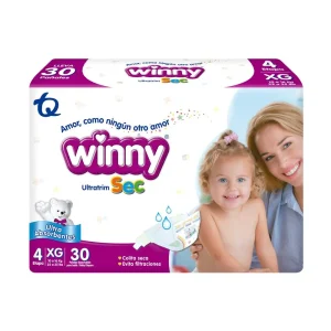 WINNY SEC ET 4 X 30 UNDS PAÑALES
