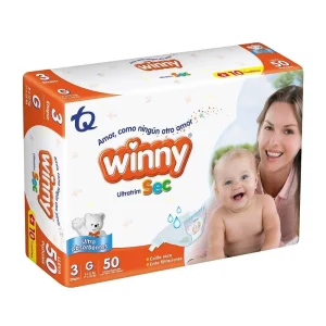 WINNY SEC ET 3 X 100 UNDS PAÑALES