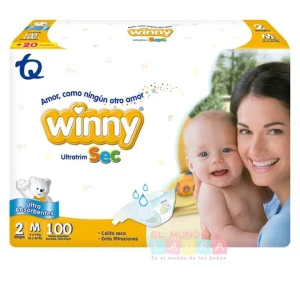 WINNY SEC ET 2 X 100 UNDS PAÑALES
