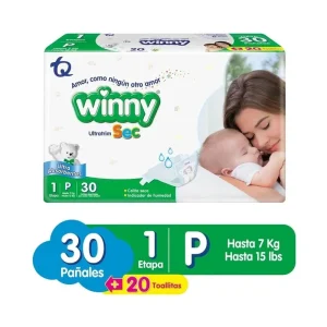WINNY SEC ET 1 X 30 UNDS PAÑALES