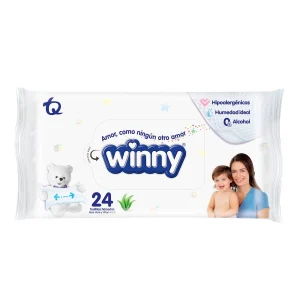 TOALLITAS WINNY ALOE VIT.E X 24 UND