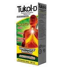 TUKOL-D EXPECTORANTE 125 ML P.E.(SF) BROMHEXINA-GUAYACOLATO DE GLICERILO