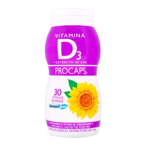 Tienda 27 VITAMINA D3 30 CAPSULAS BLANDAS PC VITAMINA D