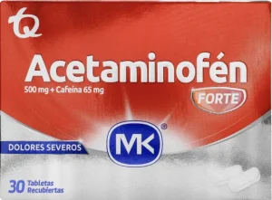Tienda 7 ACETAMINOFEN FORTE 30 TABLETAS MK