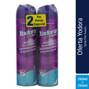 2 YODORA SPP PIES SUAVES 260 P.E SPRAY