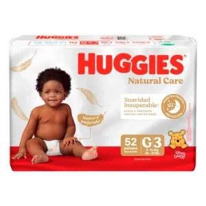 PAN.HUGGIES NAT.CARE ET.3 GDE 52 UND