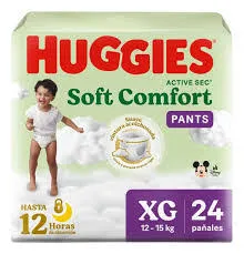 PAN.HUGGIES PANTS ACT SEC ET.4 XG 24 UND