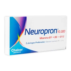 NEUROPRON 10.000 SOL.INY.2 ML 3 UDS TIAMINA - PIRIDOXINA - CIANOCOBALAMINA