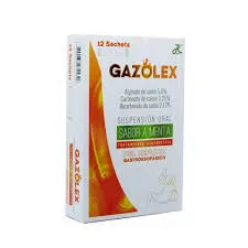 GAZOLEX CJ x 12 SACHETS (ALGINATO+CARBONATO+BICARBONATO) ALGINATO DE SODIO