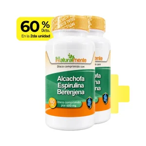 ALCACHOFA, ESPIRULINA Y BERENJENA 60 FCO DISCOS 2da unidad -60%