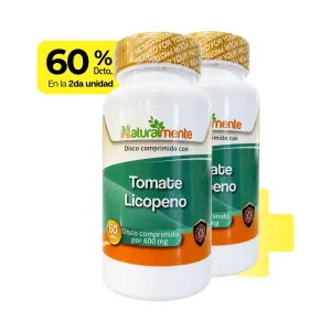 TOMATE LICOPENO FCO 60 DISCOS 2da unidad -60%