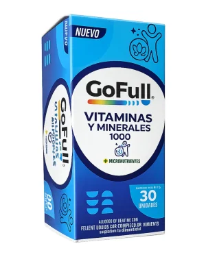 GOFULL VITAMINAS Y MINERALES 1000 FCO X 30 UNID