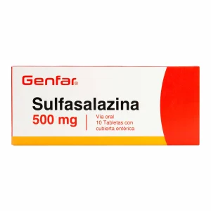 SULFASALAZINA 500 MG 10 TABLETAS W SULFASALAZINA