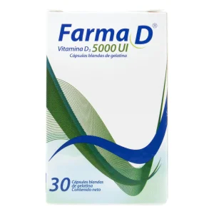 Tienda 22 FARMA D 5000 CJ X 30 CAP VITAMINA D
