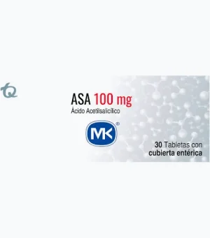 ASA 100 MG 20 TABLETAS MK